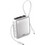 MLK+ LX17 Power Bank 10000mAh 22.5W με Ενσωματωμένα Καλώδια USB-C & Lightning Silver
