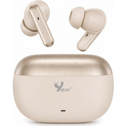 TWS HY-K148 Ακουστικά Bluetooth In Ear Beige