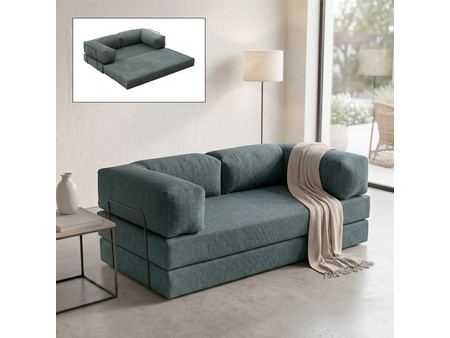 Megapap Comfort Τριθέσιος Καναπές Κρεβάτι Πράσινο Mint 190x95x75cm GP043-0104