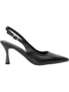 Happy Corner Γόβες Slingback με Λεπτό Ψηλό Τακούνι Μαύρες HCLL1672