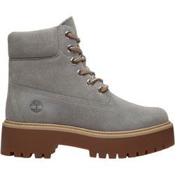 Timberland Γυναικεία Αρβυλάκια Suede Γκρι με Χοντρό Χαμηλό Τακούνι TB0A5THXEJR5