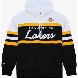 Mitchell & Ness Team Color Head Coach Hoodie Los Angeles Ανδρικό Αθλητικό Φούτερ με Κουκούλα Μαύρο TH16322-LALBLCK