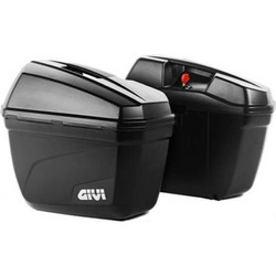 Givi E22N Σετ Πλαϊνές Βαλίτσες Μηχανής Monokey 2x22lt Μαύρες