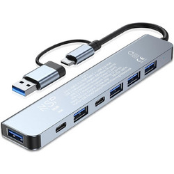 NSP N38 USB Hub 3.1 USB-C με 7 Θύρες USB-A / USB-C