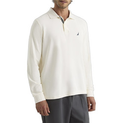 Nautica Ανδρική Μπλούζα Polo Μακρυμάνικη Λευκή 3NCN1CR0126