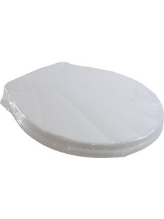Tradesor Καπάκι Λεκάνης Οβάλ Πλαστικό Λευκό 45.5x37.1cm 802264