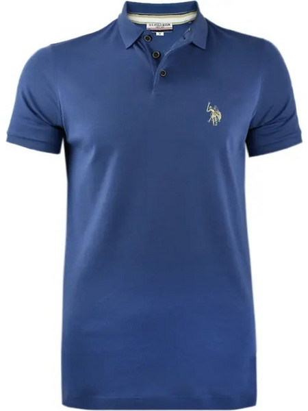 U.S. Polo Assn. Ανδρική Μπλούζα Polo Κοντομάνικη Μπλε 43197019002928-173
