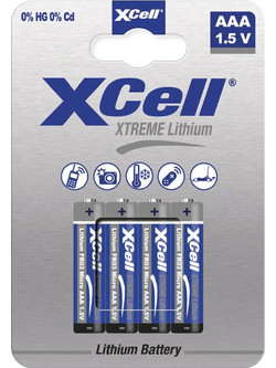Xcell Lithium AAA 4τμχ