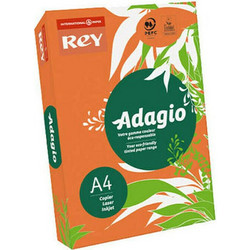 Rey Adagio Χαρτί Α4 80gr/m² 500 Φύλλα Πορτοκαλί 085004015