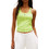 Tommy Jeans Γυναικείο Καλοκαιρινό Top Ριπ Lime DW0DW22264-LT3