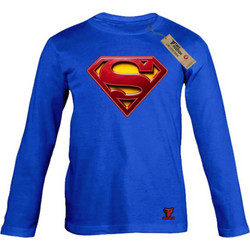 Takeposition Super Man Logo Παιδικό T-Shirt Μακρυμάνικο Royal Blue 214-814-1079