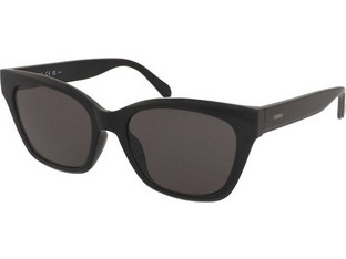 Fossil FOS3185/G/S 807/IR Γυναικεία Γυαλιά Ηλίου Πεταλούδα Κοκάλινα Μαύρα με Μαύρο Φακό