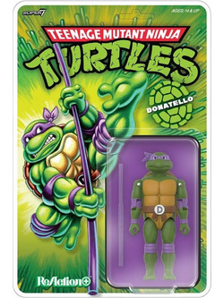 Super7 Teenage Mutant Ninja Turtles ReAction+ Wave 01 Donatello 10cm