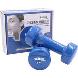 Softee Σετ Βαράκια Εξάγωνα Βινυλίου 2x2kg