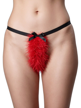 Milena By Paris Γυναικείο Sexy String Κόκκινο 60107