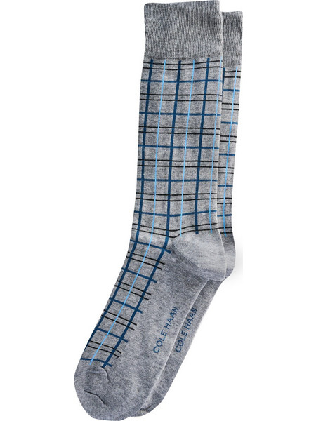 Cole Haan Ανδρικές Κάλτσες Ψηλές με Σχέδια Γκρι CHM243DR05002