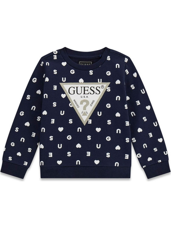 Guess Παιδικό Φούτερ Navy Μπλε K6YQ04K3845-PMND