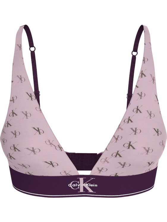Calvin Klein Μπουστάκι Push Up χωρίς Μπανέλα Ροζ LV00QF8703