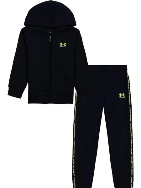Under Armour Παιδικό Σετ Φόρμας Μαύρο UAFJI92E-001