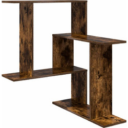 vidaXL Γωνιακή Βιβλιοθήκη Τοίχου 67x67x87cm 8012224