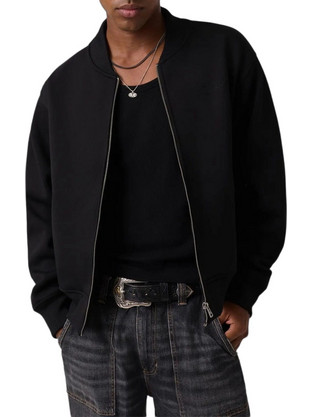 Guess Bomber Bonded Ανδρική Ζακέτα Μαύρη M6BQ18K5535-JBLK