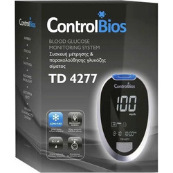 ControlBios TD-4277 Μετρητής Σακχάρου + 200 Ταινίες + 200 Σκαρφιστήρες