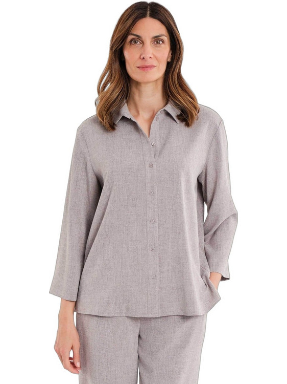Gerry Weber Γυναικείο Πουκάμισο 3/4 Mονόχρωμο Μπεζ N71004749036