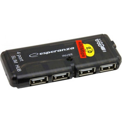 Esperanza EA112 USB Hub 2.0 USB-A με 4 Θύρες USB-A