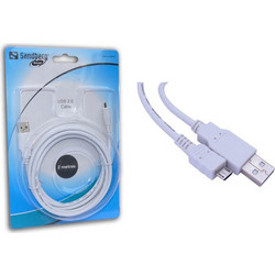 Καλώδιο Sandberg φόρτισης - συγχρονισμού Micro USB Saver (308-08) - 2m - White 308-08