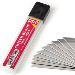 EFO Λεπίδες Φαρδιές Κοπιδιών 18mm 10τεμ