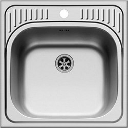 Pyramis Basic ET34 Ένθετος Νεροχύτης Inox Σατινέ 48x48cm 105061001