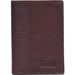 DAVID WILLIAM Καρτοθήκη καφέ δερμάτινη RFID W115 - 223602-04