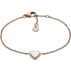 Skagen Katrine Γυναικείο Βραχιόλι Αλυσίδα με Καρδιά από Ατσάλι Ροζ Χρυσό SKJ1255791