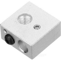 Aluminum Heater Block Makerbot MK7 MK8 Print Head Hot End Heating Block 20*20*10mm