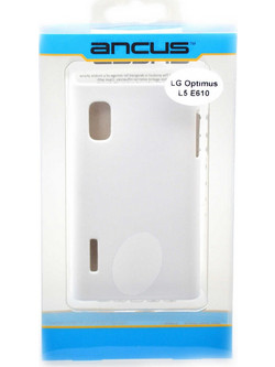 ΘΗΚΗ Faceplate Ancus για LG Optimus L5 E610 Velvet Feel Λευκή 11026