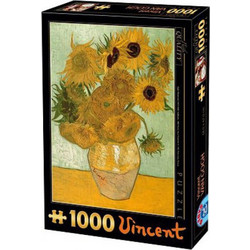 Puzzle Remoundo Van Gogh Ηλιοτρόπια 1000 Κομμάτια