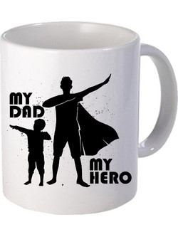 Κούπα για τον Μπαμπά my dad, my hero Κεραμική