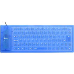 Ενσύρματο πληκτρολόγιο σιλικόνης - Flexible keyboard OEM μπλε