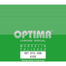 Optima 4104 Σετ 8 Χορδές Μαντολίνου Chrome 10-36" 1/4