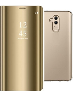 Θήκη Clear View για Huawei Mate 20 Lite Χρυσό (OEM)