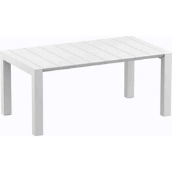 Siesta Vegas Ορθογώνιο Τραπέζι Κήπου Rattan Λευκό 260x100cm 20.0579