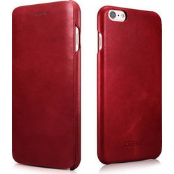 iCarer Curved Edge Vintage Leather Red (iPhone 6S/6)