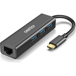 Choetech HUB-U02BK USB Hub 3.0 USB-C με 4 Θύρες USB-A / Ethernet
