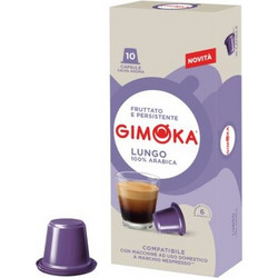 Gimoka Κάψουλες Espresso Lungo 100% Arabica Συμβατές με Μηχανή Nespresso 10τμχ