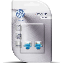 M-tech Bax B8,4d Blue Αλογόνου LED 12V 0.2W 2τμχ
