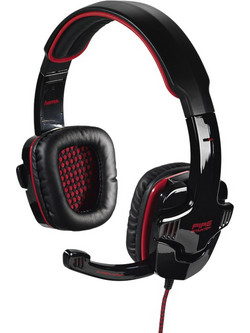 Hama Fire Starter Gaming Headset Over Ear Black Red