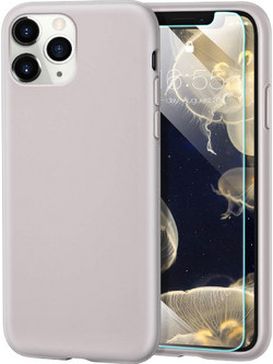 Apple iPhone 11 Pro 5.8 Inch (2019) - Liquid Silicone Mobile Phone Case Grey (oem)
