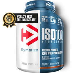 Dymatize ISO100 Hydrolyzed Chocolate Fudge Πρωτεΐνη Ορού Γάλακτος Γράμμωσης Χωρίς Λακτόζη 2.2kg