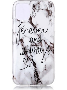 Θήκη Σιλικόνης TPU για iPhone 11 Pro 5.8 inch (2019) - Forever and Always σε Φόντο Λευκό Μάρμαρο