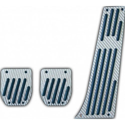 Niken Σετ Πεταλιέρες Αυτοκινήτου για Bmw Carbon Ασημί 3τμχ